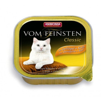 Animonda Vom Feinsten Classic paštika pro kočky drůbež+telecí 100g