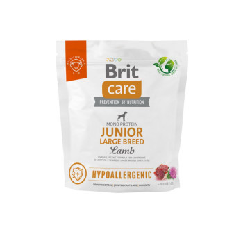 Brit Care Dog Hypoallergenic Junior Large Breed - lamb and rice, 1kg