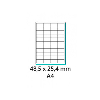 Etiketa 48,5x25,4mm/100 ks A4 bílá, Labels 1/44