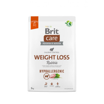 Brit Care Dog Hypoallergenic Weight Loss - rabbit and rice, 3kg