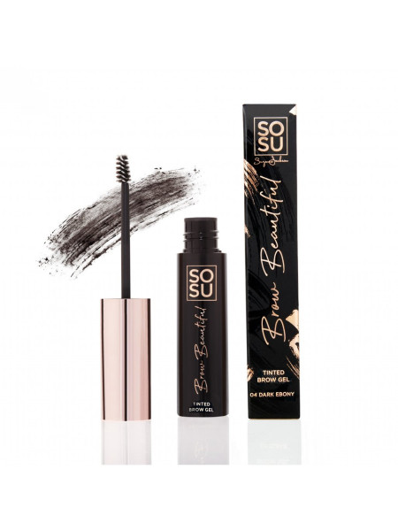 SOSU Cosmetics Brow Beautiful Gel na obočí 04 Dark Ebony, 5ml