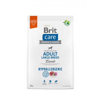 Brit Care Dog Hypoallergenic Adult Large Breed - lamb and rice, 3kg