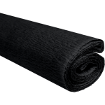 Krepový papír černý 0,5x2m C38 28 g/m2
