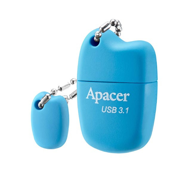 Apacer USB flash disk, USB 3.0 (3.2 Gen 1), 16GB, AH159, modrý, AP16GAH159U-1, USB A, s krytkou