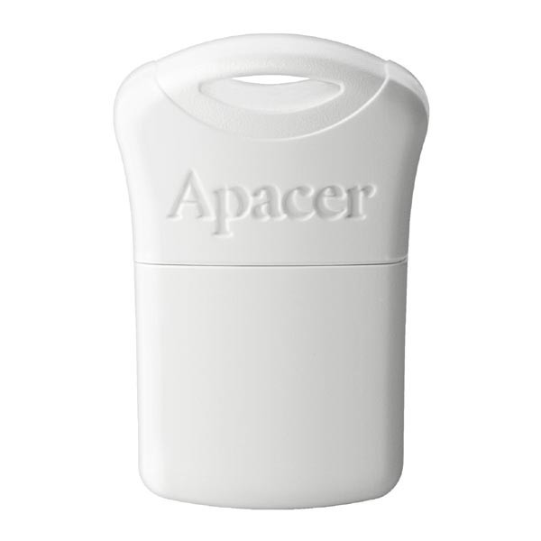 Apacer USB flash disk, USB 2.0, 32GB, AH116, bílý, AP32GAH116W-1, USB A, s krytkou