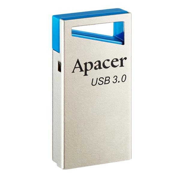 Apacer USB flash disk, USB 3.0 (3.2 Gen 1), 64GB, AH155, stříbrný, AP64GAH155U-1, USB A, s poutk