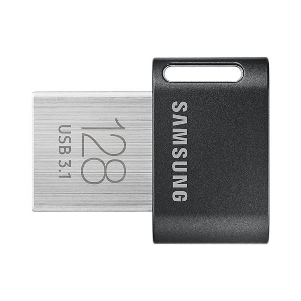 Samsung USB flash disk, USB 3.0 (3.2 Gen 1), 128GB, FIT Plus, černý, MUF-128AB/EU, USB A, s prak
