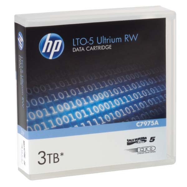 HP Ultrium RW LTO 5, 1100 (1,1 TB)/GB 3000 (3 TB)GB, labeled, světle modrá, C7975AL, pro archiva