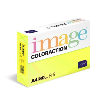 Barevný papír IMAGE Ibiza - reflexní žlutá, A4, 80g, 100 listů (NeoGb)