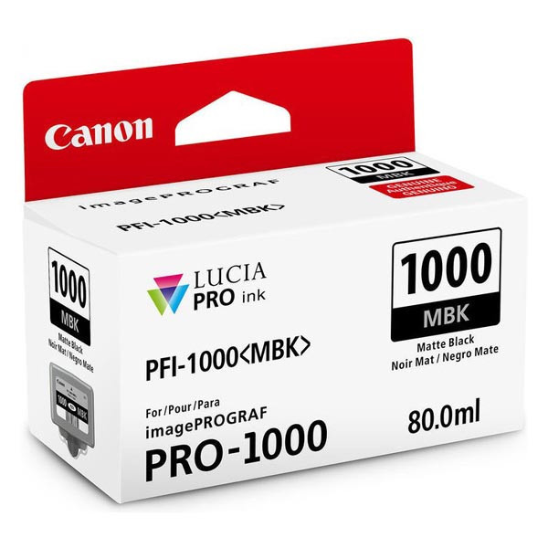 Canon originální ink 0545C001, matte black, 5490str., 80ml, PFI-1000MBK, Canon imagePROGRAF PRO-