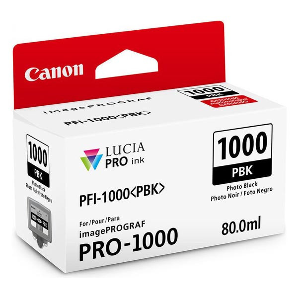 Canon originální ink 0546C001, photo black, 2205str., 80ml, PFI-1000PBK, Canon imagePROGRAF PRO-