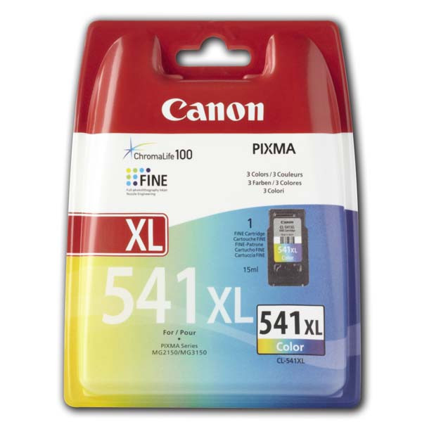 Canon originální ink CL541XL, color, blistr s ochranou, 400str., 5226B005, 5226B004, Canon Pixma