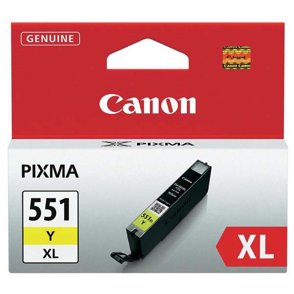 Canon originální ink CLI551Y XL, yellow, 11ml, 6446B001, high capacity, Canon PIXMA iP7250, MG54