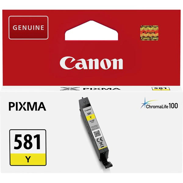 Canon originální ink CLI581 Y, yellow, 5,6ml, 2105C001, Canon PIXMA TR7550, TR8550, TS6150, TS61