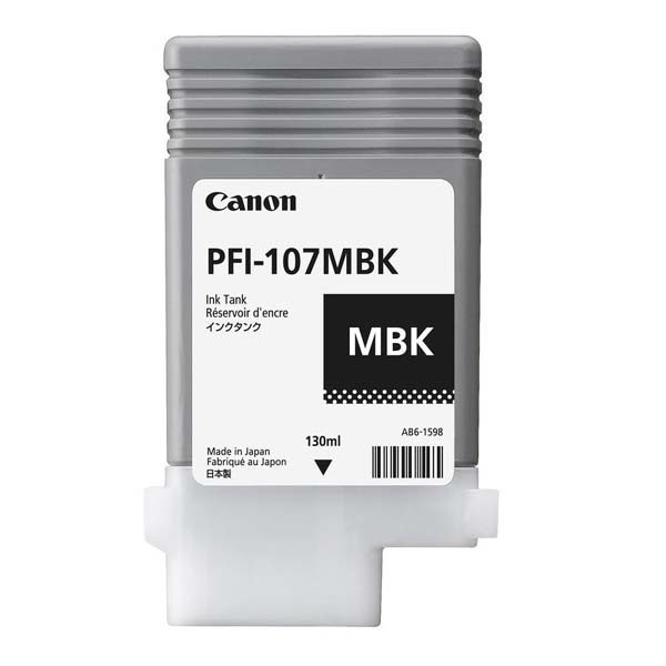 Canon originální ink PFI107MBK, matte black, 130ml, 6704B001, Canon iPF-680, 685, 780, 785