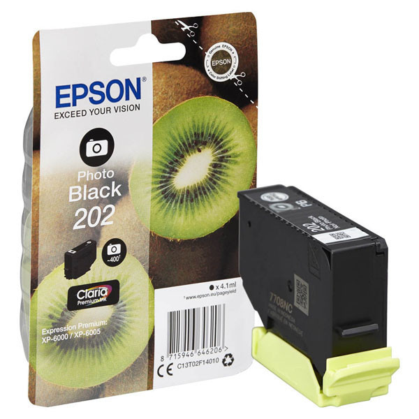 Epson originální ink 13T02F14010, 202, photo black, 1x4.1ml, Epson XP-6000, XP-6005