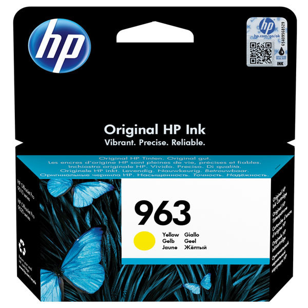 HP originální ink 3JA25AE, HP 963, yellow, 700str., 10.77ml, HP Officejet Pro 9010, 9012, 9014,