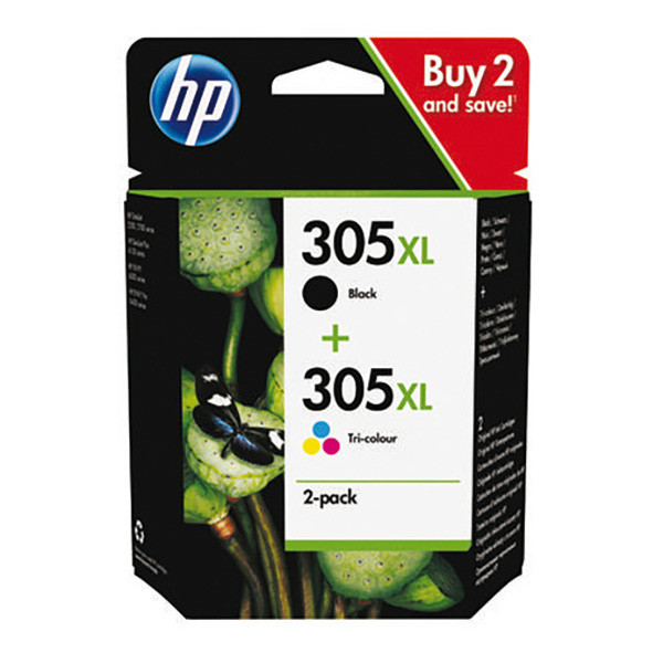 HP originální ink 6ZA94AE, black/tri-colour, 200/240str., HP 305XL, High Yield, HP DeskJet 2300,