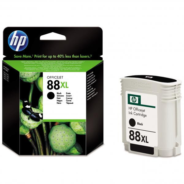 HP originální ink C9396AE, HP 88XL, black, 2350str., 58,9ml, HP OfficeJet Pro K5400, L7580, L768