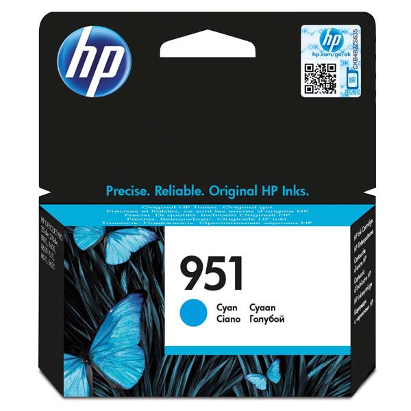 HP originální ink CN050AE, HP 951, cyan, 700str., pro HP Officejet Pro 251, 276, 8100, 8600 N911