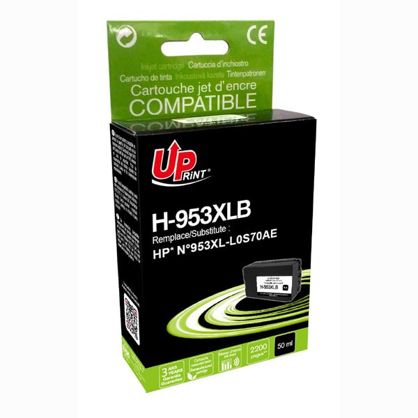 UPrint kompatibilní ink s L0S70AE, HP 953XL, black, 2200str., 50ml, H-953XLB, high capacity, pro