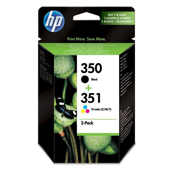 HP originální ink SD412EE, HP 350 + HP 351, black/color, 200/170str., 2ks, HP 2-Pack, CB335EE +