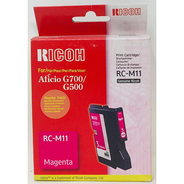 Ricoh originální gelová náplň 402282, magenta, 1000str., typ RC-M11, Ricoh G500, 700