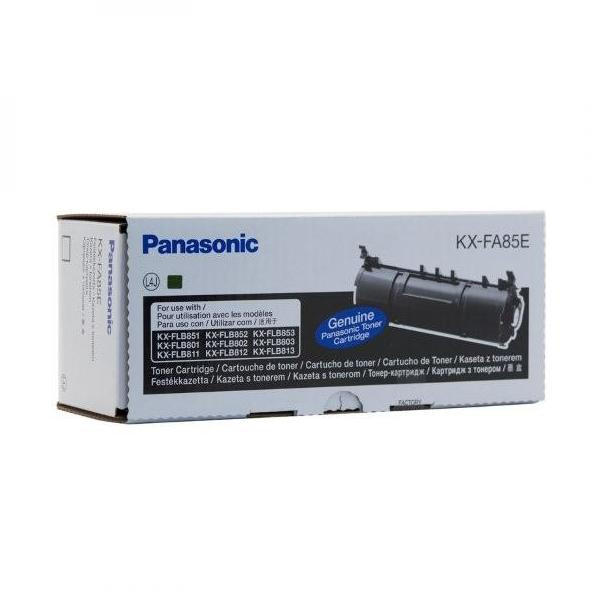 Panasonic originální toner KX-FA85E, black, 5000str., Panasonic KX-FL813, 833, 853, 803, EX