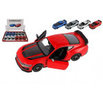 Auto Kinsmart 2024 Ford Mustang Dark Horse 1:38 kov/plast 12,5cm 4 barvy na zpětné nat.