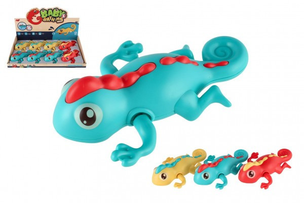 Chameleon na natažení do vody plast 14cm 3 barvy 8ks v boxu 18m+