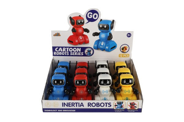 Robot na setrvačník plast 7x11cm 4 barvy 12ks v boxu