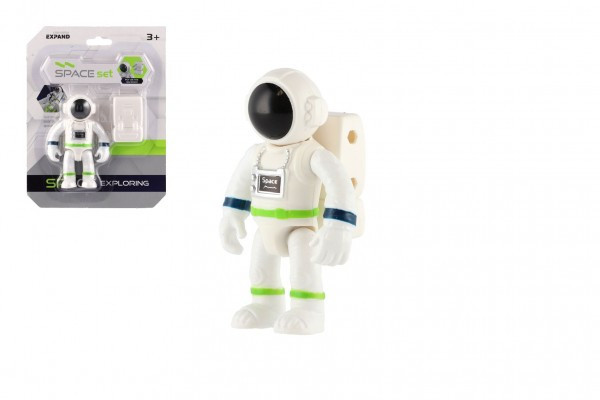 Kosmonaut/astronaut plast 8cm na kartě