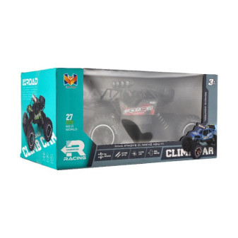 Auto RC Off-Road vypouštějící páru plast 26cm 27MHz dobíjecí pack+baterie se světlem červené v k