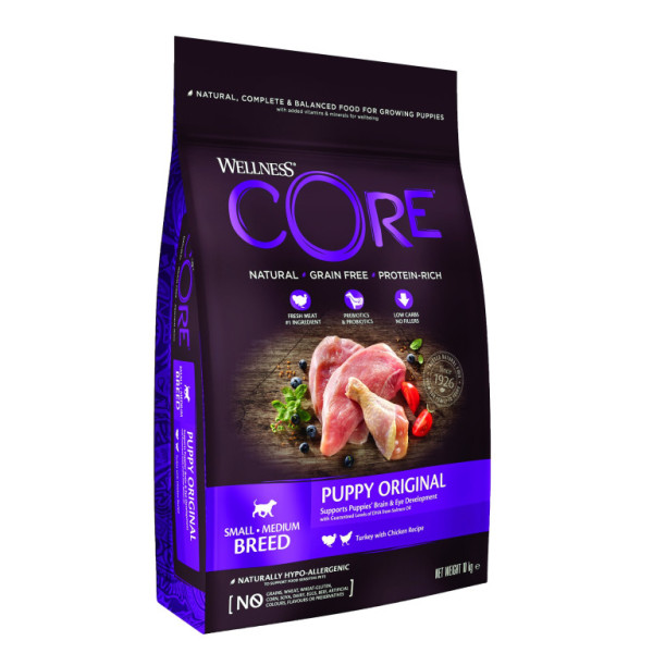 Wellness Core Dog Original Puppy Small&Medium krůta a kuře 10kg