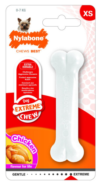 Nylabone hračka Extreme kost příchuť kuře XS