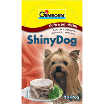 ShinyDog konzerva kuřecí+jehněčí 2x85g