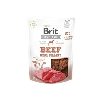 Brit Jerky Beef Fillets 80g