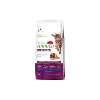 TRAINER Natural Cat STERILISED sušená šunka 10kg