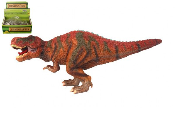 Dinosaurus velký plast 24-28cm 4 druhy v sáčku 8ks v boxu