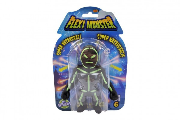 Flexi Monster strašidelné figurky série 6 natahovací silikon 14cm mix druhů na kartě 16,5x23,5cm