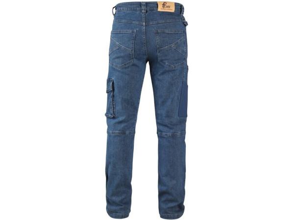 Kalhoty jeans CXS ALBI, pánské, modré, vel. 48