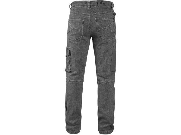 Kalhoty jeans CXS ALBI, pánské, šedé, vel. 46