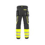 Kalhoty CXS NAOS HV pánské, černo-žlutá Hi-Vis, reflexní pruhy, vel. 56