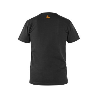 Tričko CXS WORKWEAR, krátký rukáv, černo-oranžová, vel. XL