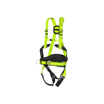 Bezpečnostní postroj P-50, černo-žlutý (Hi-vis), vel. M-XL