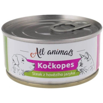 Kočkopes STEAK z hovězího jazyka 100g