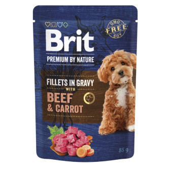 Kap.Brit Premium by Nature Dog Fillets in Gravy with Beef&Carrot 85 g