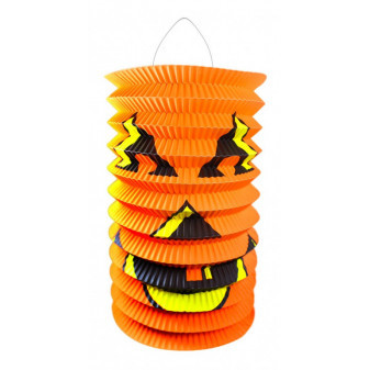 Lampion Halloween dýně 15 cm se svítící hůlkou 40 cm