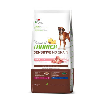 Trainer Natural Sensitive dog NO GRAIN  M/M vepřové 12kg