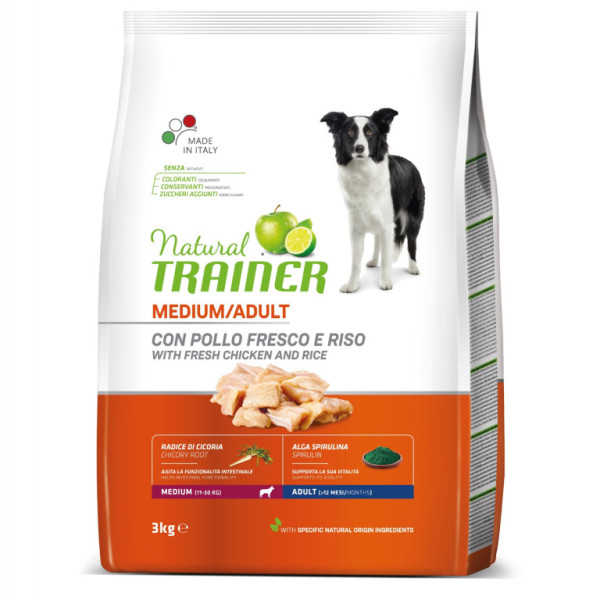 TRAINER Natural Medium Adult čerstvé kuře 3kg